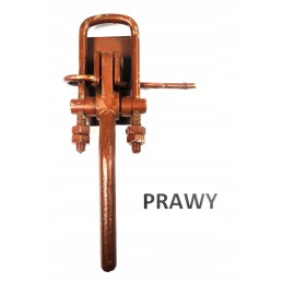 Priekabos dešinės pusės barstytuvo spaustukas