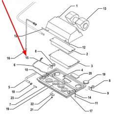 00039509 oro kondicionieriaus rankenėlės skalė