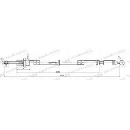 Rutulinis kabelis 2500mm Warynski skirstytuvui