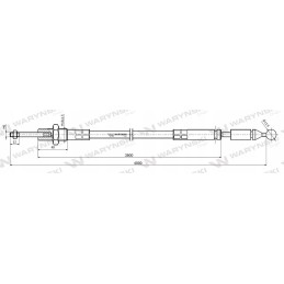 Rutulinis kabelis 4000mm Warynski skirstytuvui