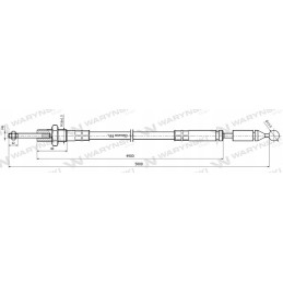 Rutulinis kabelis 5000mm Warynski skirstytuvui