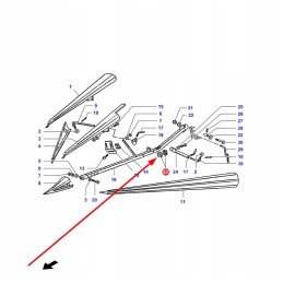 La300023250 išsiliejimo reguliavimo poveržlė
