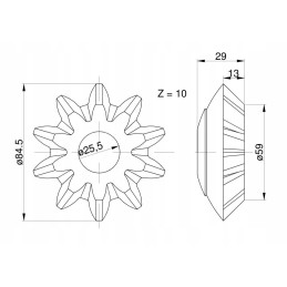 Mf3 mf4 diferencialinės pavaros palydovas