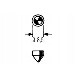 Gl12854 vamzdinė lemputė 12v 10w sv8 5