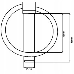 Kaištis 10 kaištis 11 mm c 330 360 zet 10 vnt.