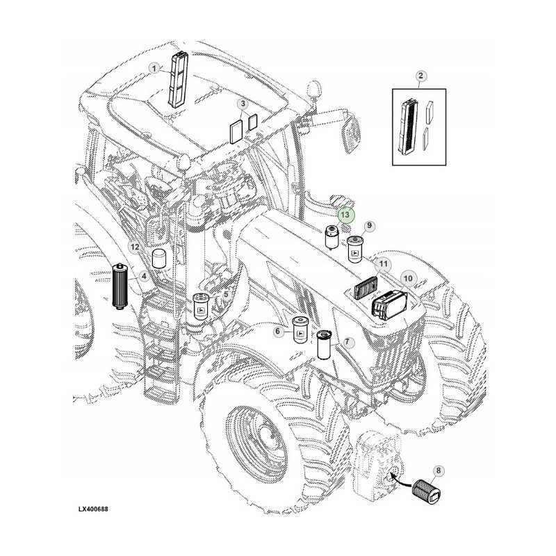 John Deere RE541925 kuro filtras