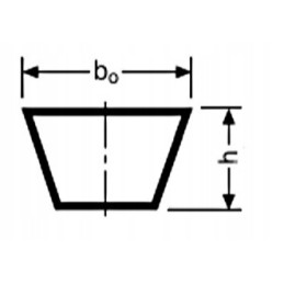 V formos diržas optibelt avx 13x1600 la