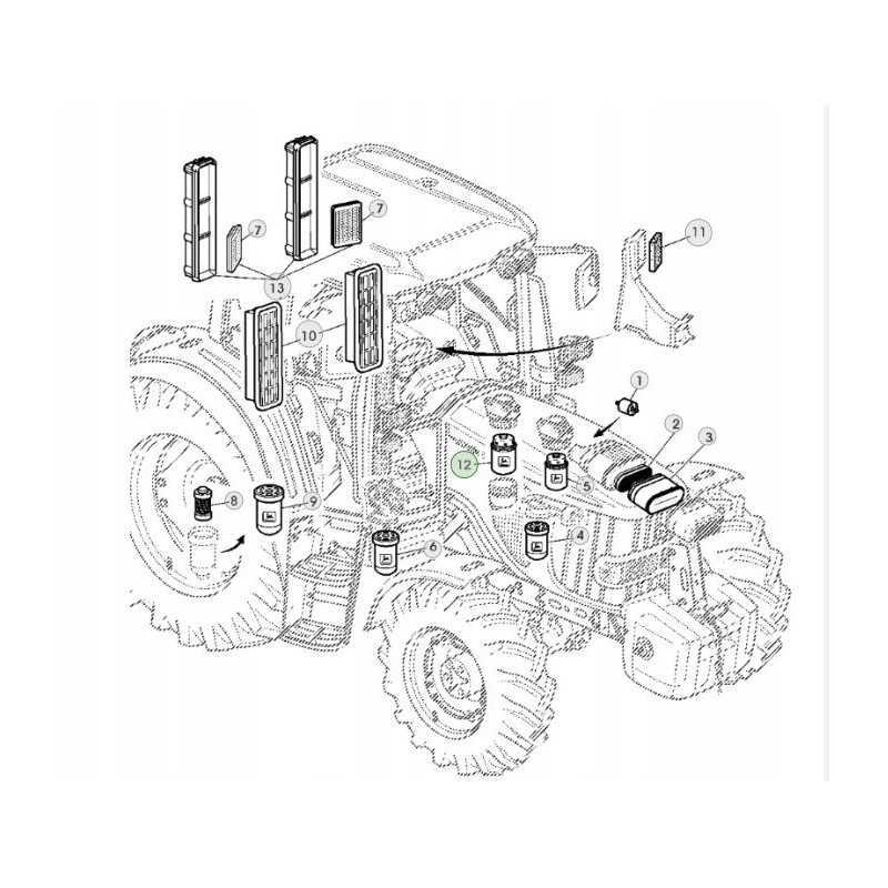 John Deere RE509208 kuro filtras