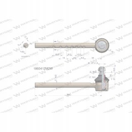 Vairo šarnyras 202mm 1860412m2 warynski 1860m