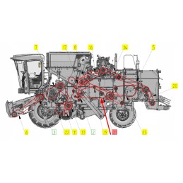 101414043 siauro profilio trapecinis diržas spb x 4000