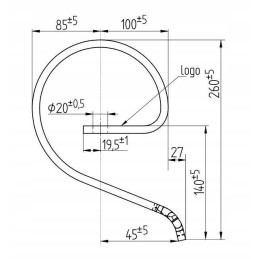 Tiesus danties sutvirtinimas 32x10 bagra gaminys pa
