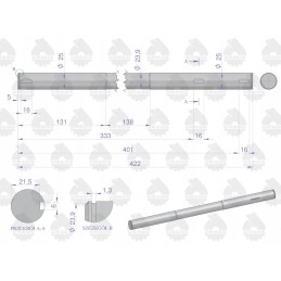 Pedalo velenas C 360 originalus Ursus