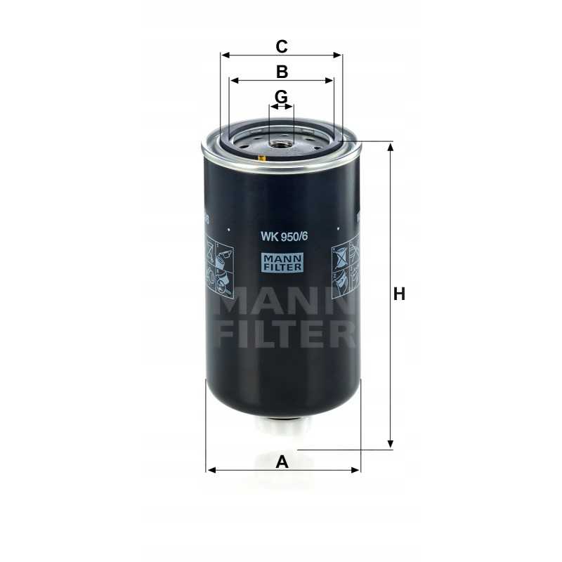 Mann filtras wk 950 kuro filtras 6