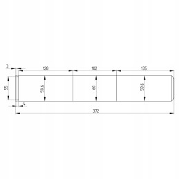 Tvirtas priekinės ašies kaištis 67113302
