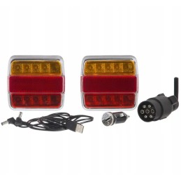 Belaidžių lempų rinkinys su 7 kontaktų Wi-Fi magnetu