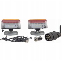 Belaidžių lempų rinkinys su 7 kontaktų Wi-Fi magnetu