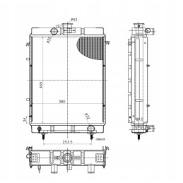 4 eilių vandens aušintuvas c 330 42293023 varinis