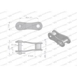 Grandinė pologniwo 208b r1 1 warynski į p208b
