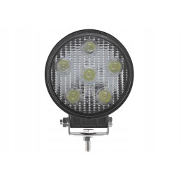 LED halogeninė darbo lempa, apvali, 18W, 6 LED