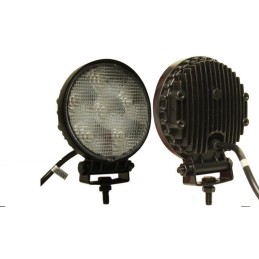 LED halogeninė darbo lempa, apvali, 18W, 6 LED