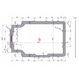 Krazelite tepalo kasetės tarpinė 1mm c 330 priedai