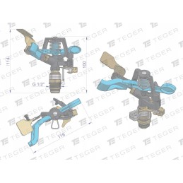 Metalinis impulsinis sodo purkštuvas yra nzra00