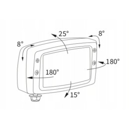 Priekinis žibintas h4 wesem re 25677 184x102mm