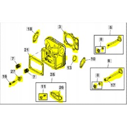 John Deere Auc16838 cilindro galvutė