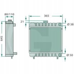 John Deere al39290 al31503 al38373 radiatorius