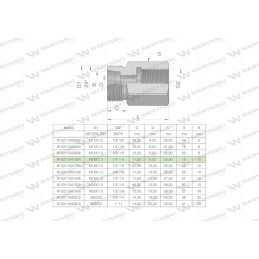 Hidraulinė diferencialo įvorė AB m16x1 5 10l sriegis