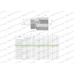 Hidraulinė diferencialo įvorė AB m16x1 5 10l sriegis
