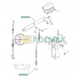 Rankinio stabdžio trosas New Holland Case 84554139