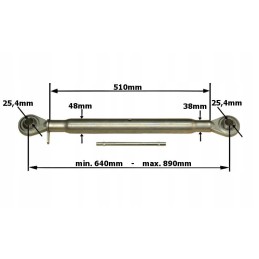 Viršutinė jungtis 640 890 mm m30x3 5 kat. 2 2