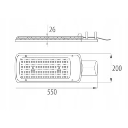 LED parkavimo lempa loper2 150w 4000k 150