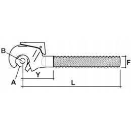 Centrinės jungties kablys katė 3 m36x3 l 330mm