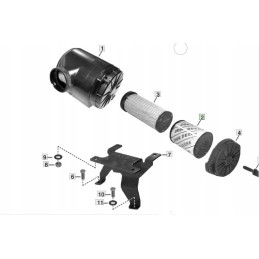 John deere re67124 variklio oro filtras