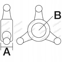 M36x3 viršutinės trauklės tvirtinimo veržlė, dešinė