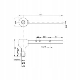 Kairė rutulinė jungtis mf3 3027647m1