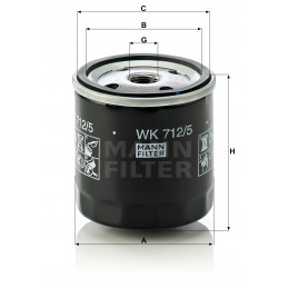 Mann filtras wk 712 kuro filtras 5