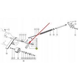 609847 0 įtempiklio ritinėlio svirtis