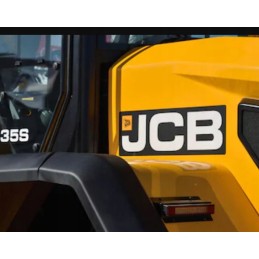 Lipdukas JCB logotipas krautuvas ekskavatorius 100 cm