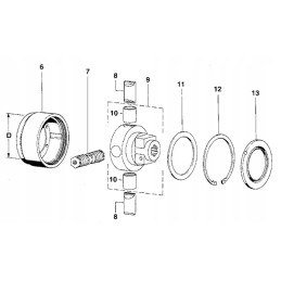 Įvorė 30 x 34 x 30 mm
