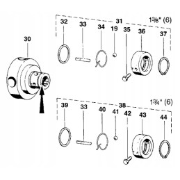 Įvorė 30 x 34 x 30 mm