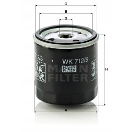 Mann filtras wk 712 kuro filtras 5