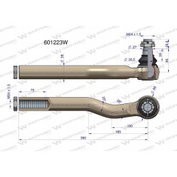 Manitou 601223 Warynski vairo jungtis