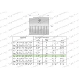 Įvorės laikiklis dn 20 1sn 1sc premium 25 vnt moto