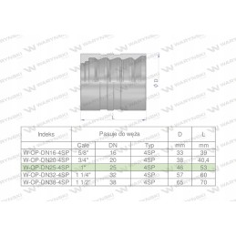 Mova 4 pintoms žarnoms DN25 4SP