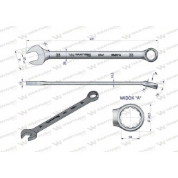 Itin ilgas veržliaraktis 33 mm x 471 mm