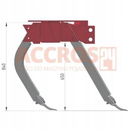 4 kampų varžtas su atrama m12 x 90 mm, klasė