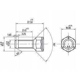 Priekinio rato varžtas 1 2 mf 235 255 ursus 887135m
